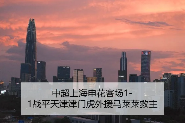 中超上海申花客场1-1战平天津津门虎外援马莱莱救主